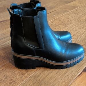 MIA Black Platform Ankle Boots
